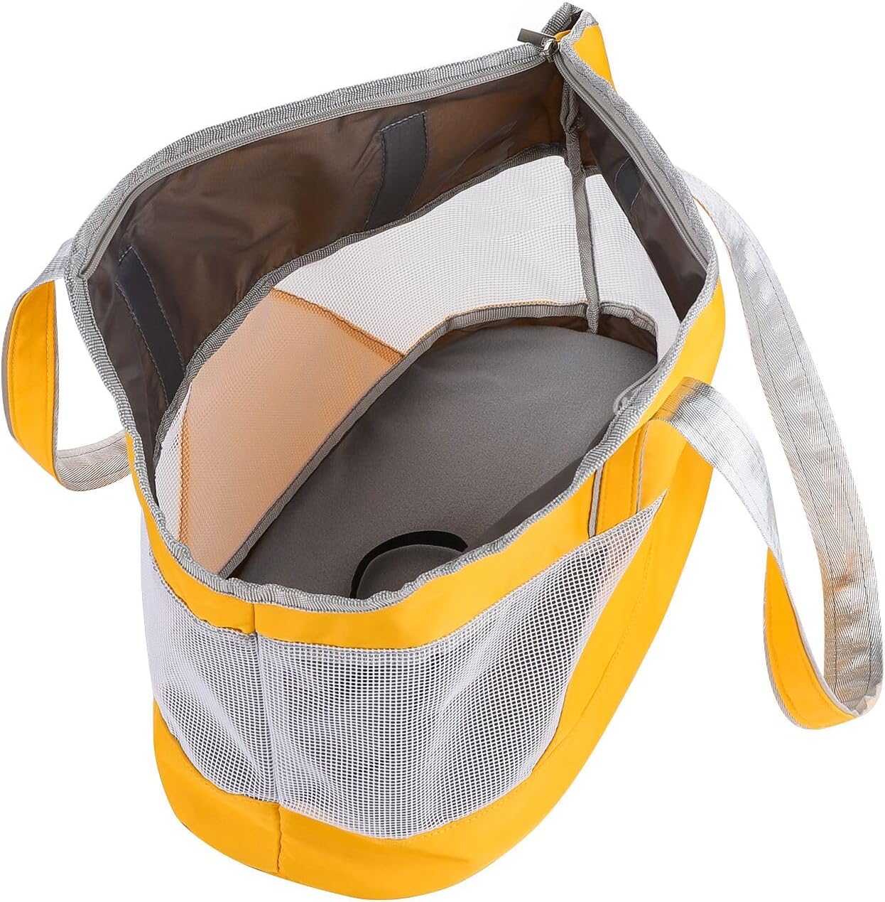 Pet Dog Purse Carrier Breathable Mesh Puppy Cat Outing Tote Handbag | Portable Cat Sling Carrier Travel Transporter Tote Handbag Lightweight Dog Carrier Shoulder Bag with Thicken Bags Base