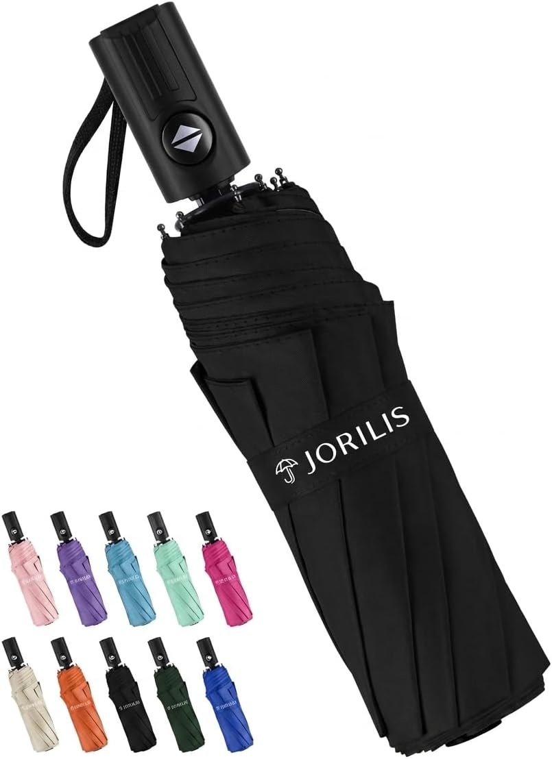 Compact Umbrella for Travel - Automatic Umbrellas for Rain & Sun Protection, Small Portable UV Umbrella for Car, Backpack, Walking, Folding Windproof Umbrellas for Kids, Women