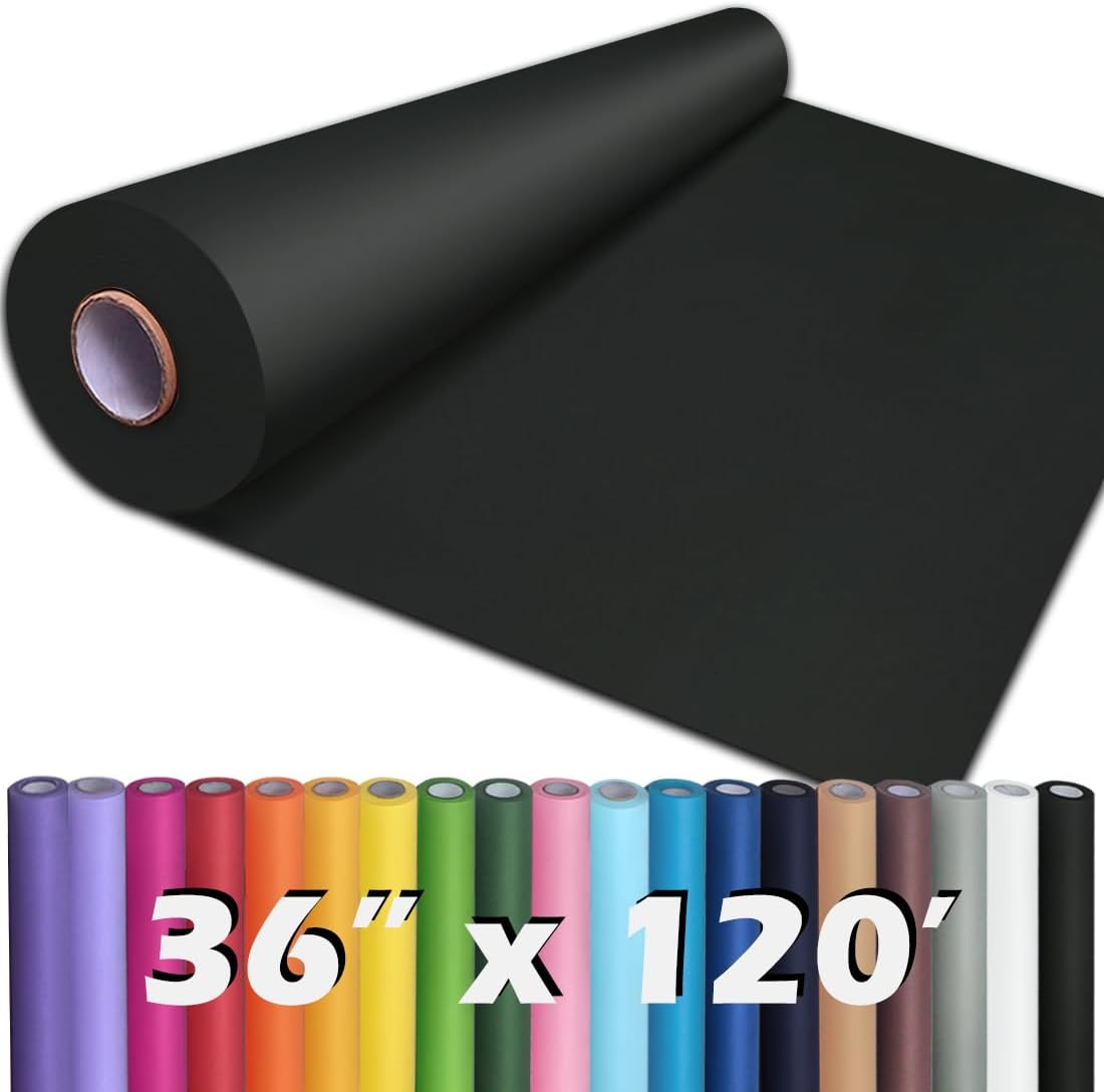 24" x 1,440" (120') Lemon Yellow Kraft Paper Roll for Craft Bulletin Board Paper Art Table Covering Crafting Gift Wrapping Bouquet Packing Parcel 80GSM 55LB (Lemon Yellow, 24" x 120')