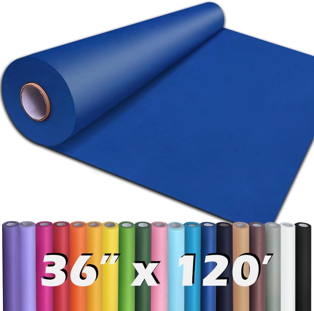 24" x 1,440" (120') Lemon Yellow Kraft Paper Roll for Craft Bulletin Board Paper Art Table Covering Crafting Gift Wrapping Bouquet Packing Parcel 80GSM 55LB (Lemon Yellow, 24" x 120')