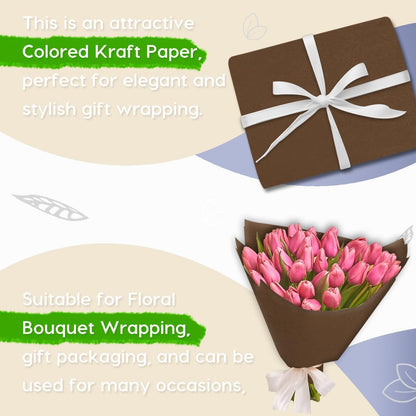 24" x 1,440" (120') Lemon Yellow Kraft Paper Roll for Craft Bulletin Board Paper Art Table Covering Crafting Gift Wrapping Bouquet Packing Parcel 80GSM 55LB (Lemon Yellow, 24" x 120')