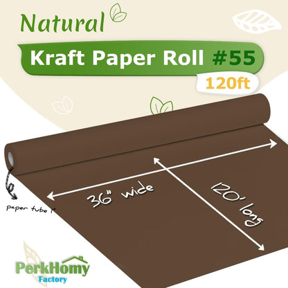 24" x 1,440" (120') Lemon Yellow Kraft Paper Roll for Craft Bulletin Board Paper Art Table Covering Crafting Gift Wrapping Bouquet Packing Parcel 80GSM 55LB (Lemon Yellow, 24" x 120')