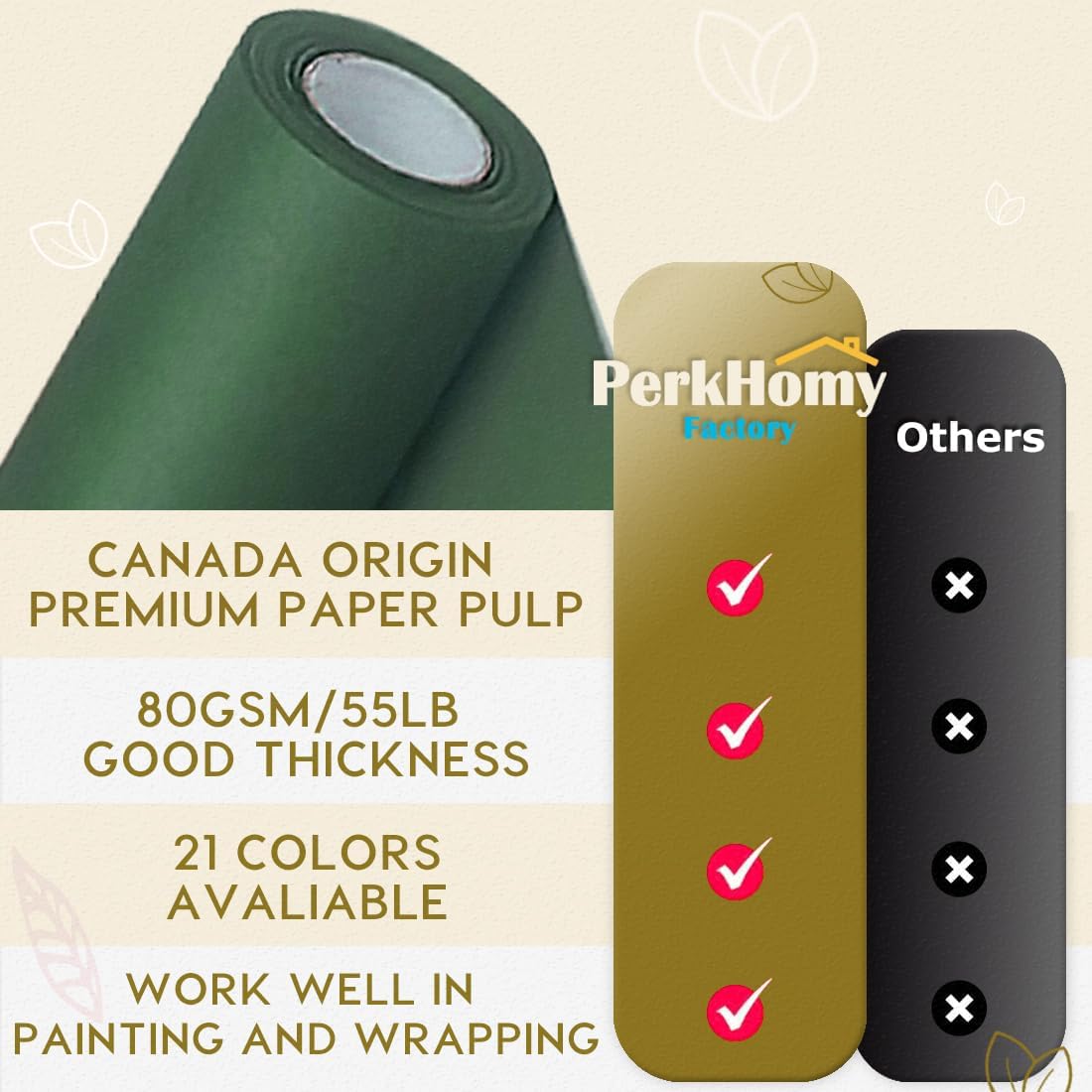 24" x 1,440" (120') Lemon Yellow Kraft Paper Roll for Craft Bulletin Board Paper Art Table Covering Crafting Gift Wrapping Bouquet Packing Parcel 80GSM 55LB (Lemon Yellow, 24" x 120')
