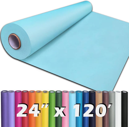 24" x 1,440" (120') Lemon Yellow Kraft Paper Roll for Craft Bulletin Board Paper Art Table Covering Crafting Gift Wrapping Bouquet Packing Parcel 80GSM 55LB (Lemon Yellow, 24" x 120')