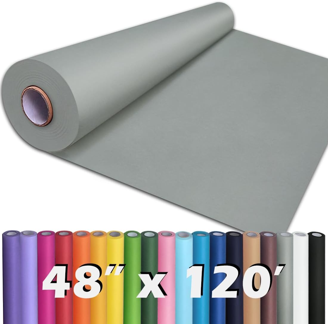 24" x 1,440" (120') Lemon Yellow Kraft Paper Roll for Craft Bulletin Board Paper Art Table Covering Crafting Gift Wrapping Bouquet Packing Parcel 80GSM 55LB (Lemon Yellow, 24" x 120')