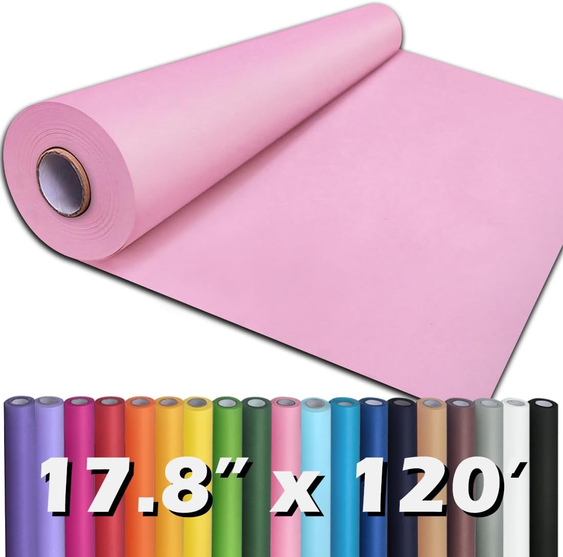 24" x 1,440" (120') Lemon Yellow Kraft Paper Roll for Craft Bulletin Board Paper Art Table Covering Crafting Gift Wrapping Bouquet Packing Parcel 80GSM 55LB (Lemon Yellow, 24" x 120')