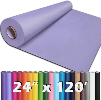 24" x 1,440" (120') Lemon Yellow Kraft Paper Roll for Craft Bulletin Board Paper Art Table Covering Crafting Gift Wrapping Bouquet Packing Parcel 80GSM 55LB (Lemon Yellow, 24" x 120')