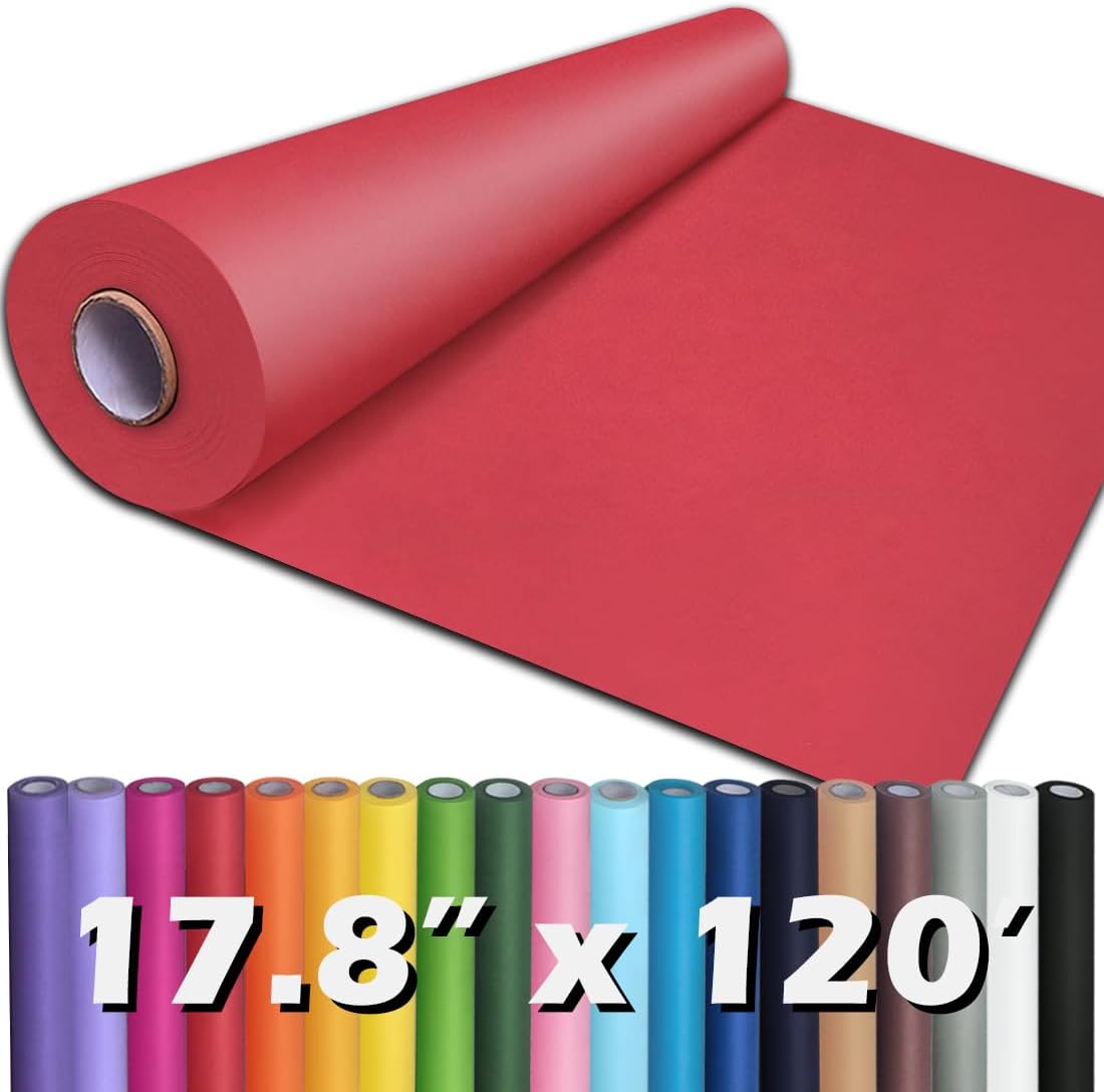 24" x 1,440" (120') Lemon Yellow Kraft Paper Roll for Craft Bulletin Board Paper Art Table Covering Crafting Gift Wrapping Bouquet Packing Parcel 80GSM 55LB (Lemon Yellow, 24" x 120')