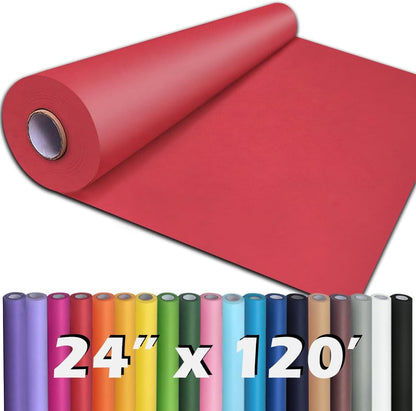 24" x 1,440" (120') Lemon Yellow Kraft Paper Roll for Craft Bulletin Board Paper Art Table Covering Crafting Gift Wrapping Bouquet Packing Parcel 80GSM 55LB (Lemon Yellow, 24" x 120')