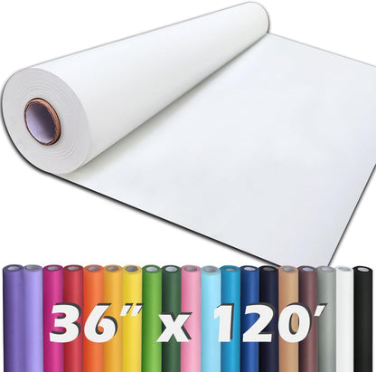 24" x 1,440" (120') Lemon Yellow Kraft Paper Roll for Craft Bulletin Board Paper Art Table Covering Crafting Gift Wrapping Bouquet Packing Parcel 80GSM 55LB (Lemon Yellow, 24" x 120')