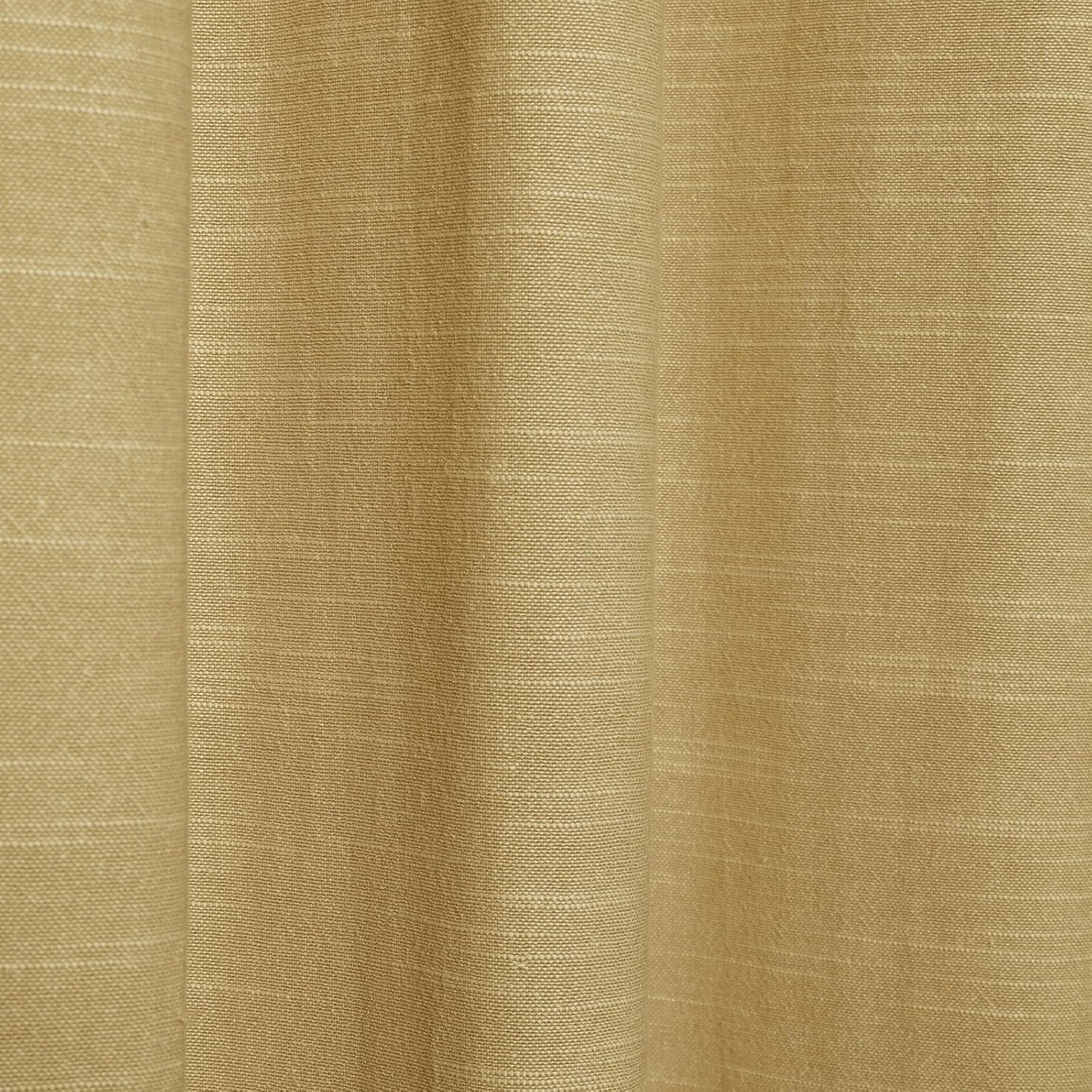 TWOPAGES Linen Cotton Double Layer Curtain 96 Inches Long Light Filtering Pinch Pleated Drape for Living Room Bedroom Soft Curtain for Traverse Rod, 26Wx96L Inches, Mustard Yellow, 1 Panel
