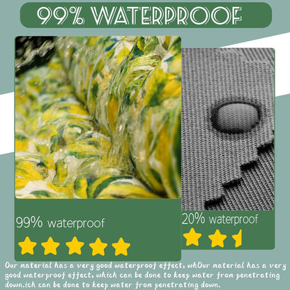 Replacement Cushions for Swing, Swing Cushions 3 Seater Replacement, Waterproof Thicken Washable Cushion for Outdoor Indoor Furniture Swing Patio (Lemon Yellow, 40x63 inch)