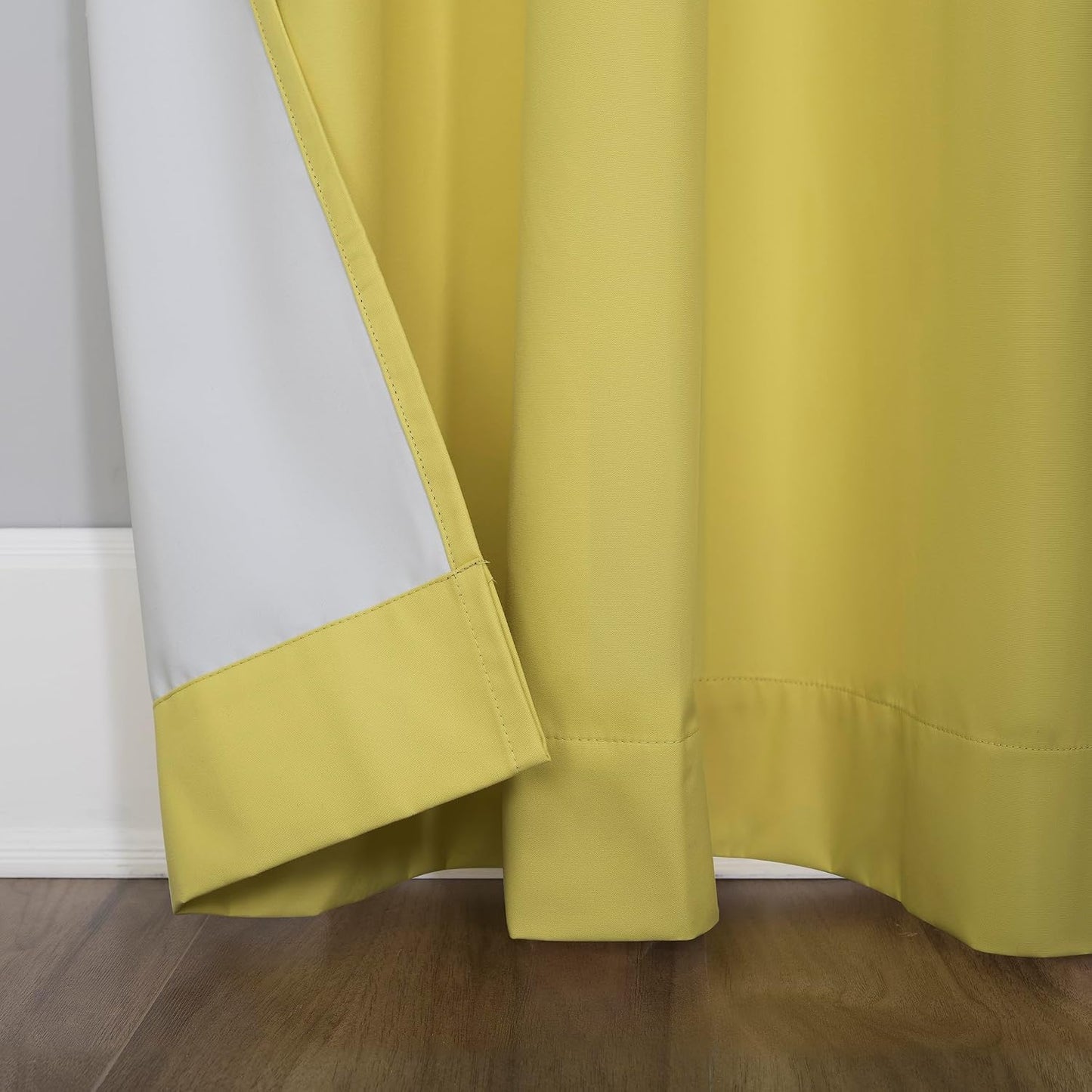 Sun Zero Halton Bright Vibes 100% Total Blackout Grommet Curtain Panel, Sunflower Yellow, 40"W x 84"L (1 Panel)