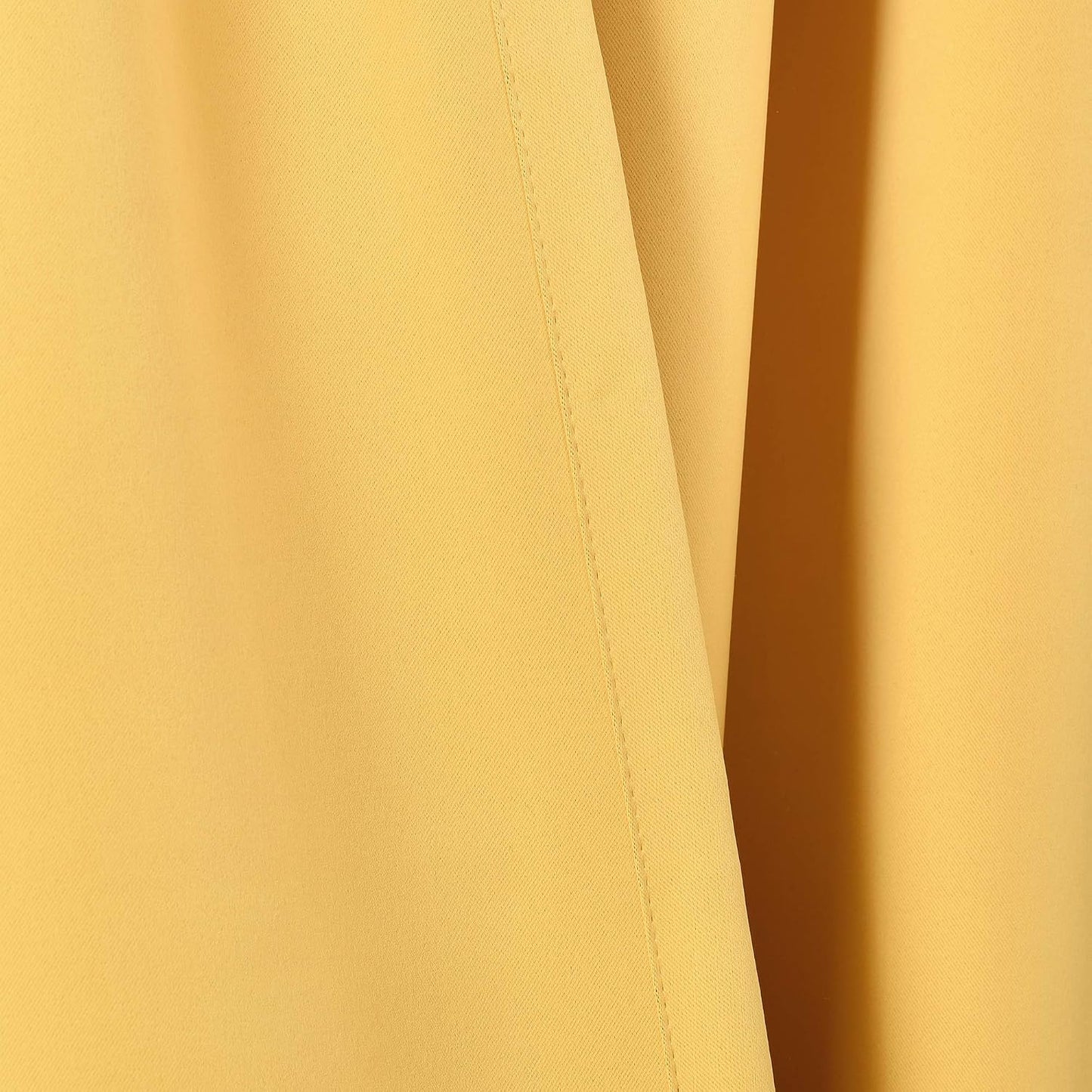 Lush Decor Insulated Grommet Blackout Window Curtain Panels, Pair, 52" W x 95" L, Yellow - Classic Modern Design - Chic Window Decor - Long Curtains For Living Room, Bedroom, Or Dining Room
