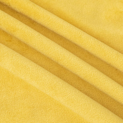 MADIZZ Set of 2 Super Soft Velvet Decorative Throw Pillow Covers 12x20 inch Lemon Yellow Rectangular with Fringe Luxury Style Cushion Case Pillow Shell for Sofa Bedroom