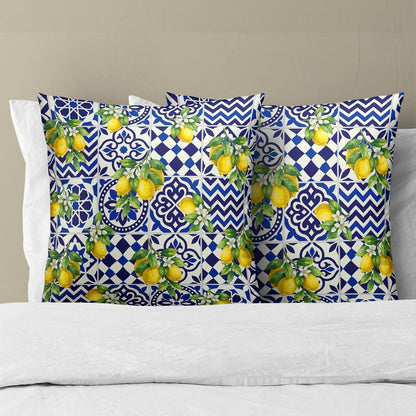 Lemon Mexican Tilt Pillow Covers 18x18 Inch Set of 2 Lemon Decor Italian Gifts Throw Pillow Cases Spring Summer Party Holiday Decorative Cushion Covers for Couch Bed Sofa Home Decor