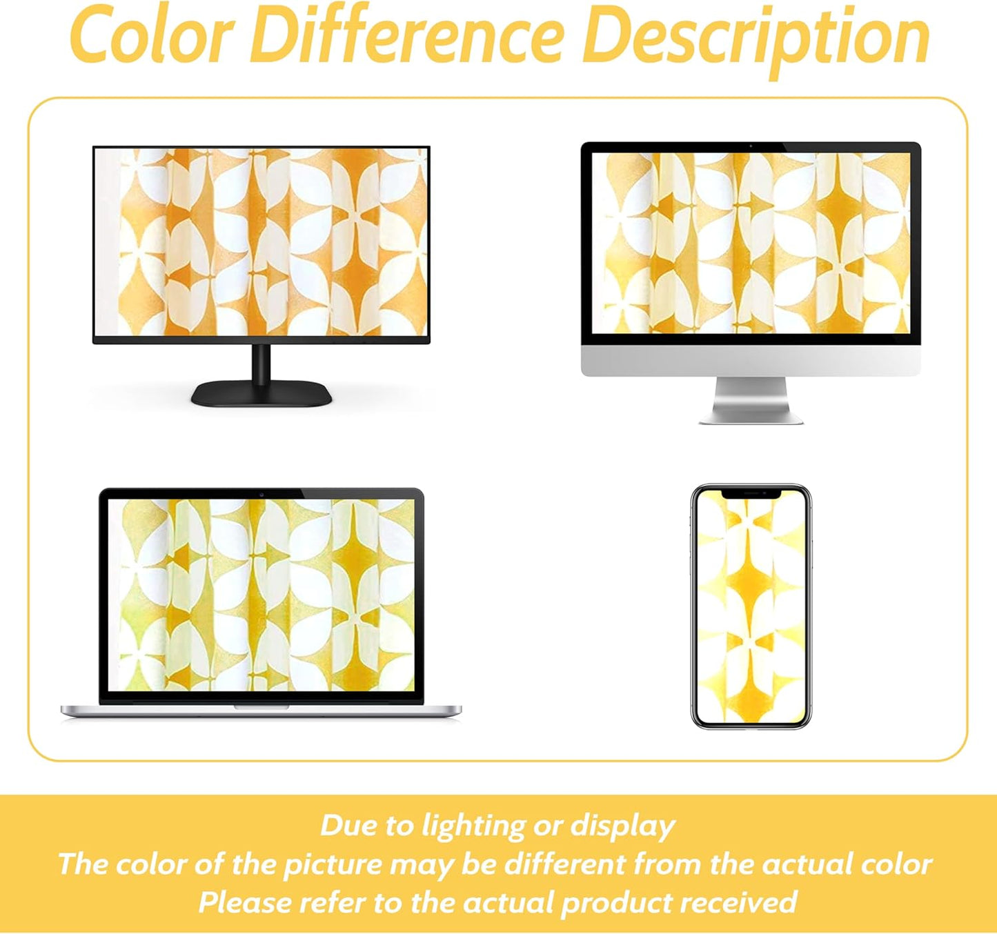 DriftAway Amelia Thermal Blackout Room Darkening Grommet Window Curtains Retro Geo Pattern Round Circle Star Print Set of 2 Panels Each 52 Inch by 84 Inch Yellow