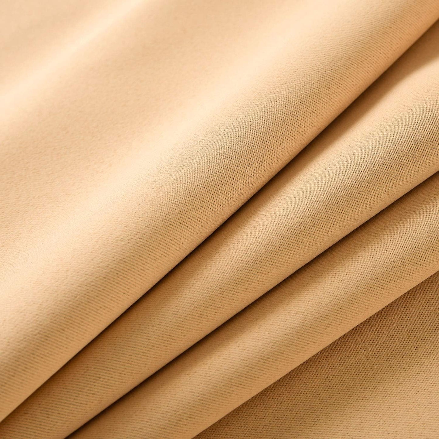 WPM Triple Weave Blackout Curtain Room Darkening 2 Panels/Drapes for Living Room, Mustard Yellow Thermal Insulated Grommet Bedroom Window Draperies (Mustard Yellow, 42" W X 63" L)