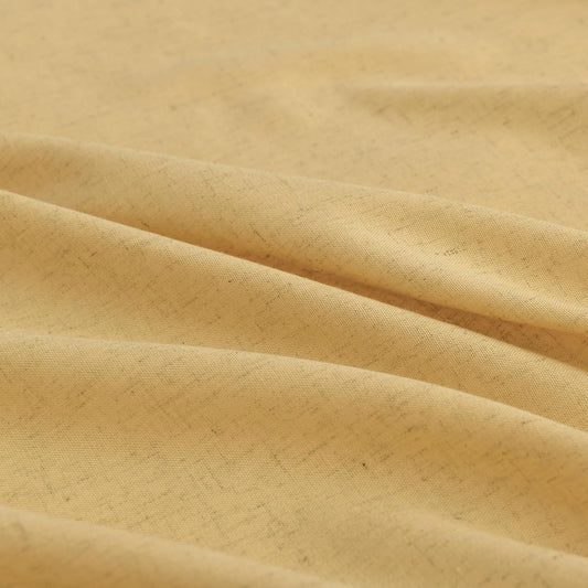 Aersas Gold Yellow Pinch Pleated Linen Curtains 84 Inch Length 2 Panels for Living Room Bedroom Semi Sheer Window Curtain Boho Neutral Back Tab Pinch Pleat Drape with Hooks 40x84