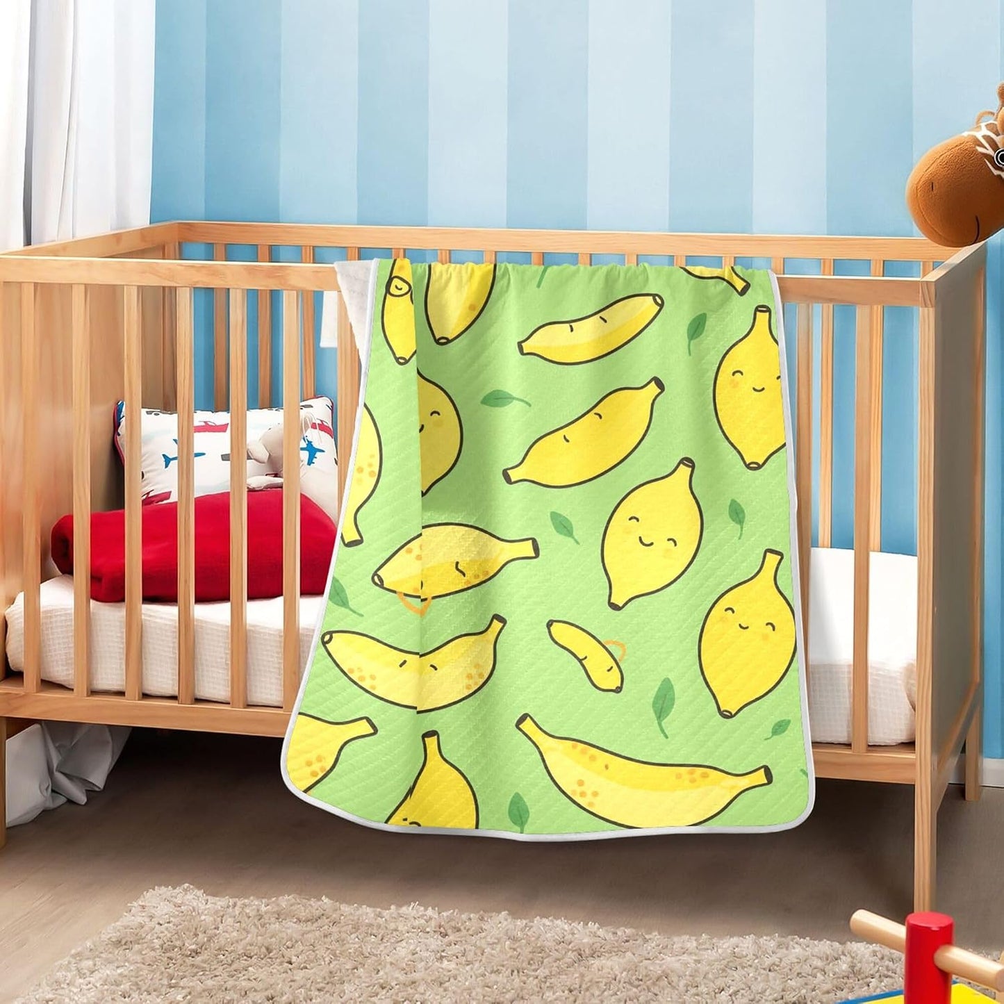 Yellow Lemons Baby Blanket Bed Crib Stroller Cover Blanket Wrap Soft Swaddling Blanket