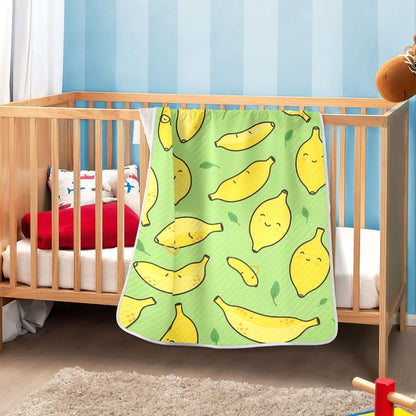 Yellow Lemons Baby Blanket Bed Crib Stroller Cover Blanket Wrap Soft Swaddling Blanket