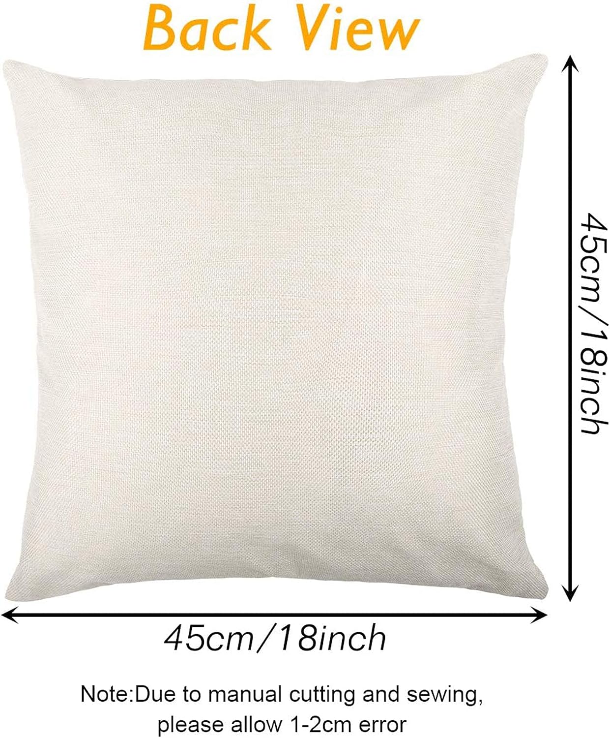 Tosewever Set of 4 Decorative Geometric Yellow Grey 18 x 18 Inches Throw Pillow Covers - Modern Pattern Linen Square Pillow Cushion Case for Sofa Couch Bed Home Decor Outdoor (18" x 18", Yellow/Gray)