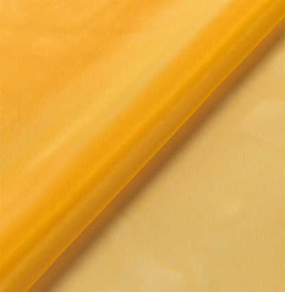 GYROHOME Basic Rod Pocket Sheer Voile Curtain, Sunlight Filtering Protect Privacy Polyester Sheer for Bedroom Patio Door Set of 2Panels, Gold Yellow, 52x84inch