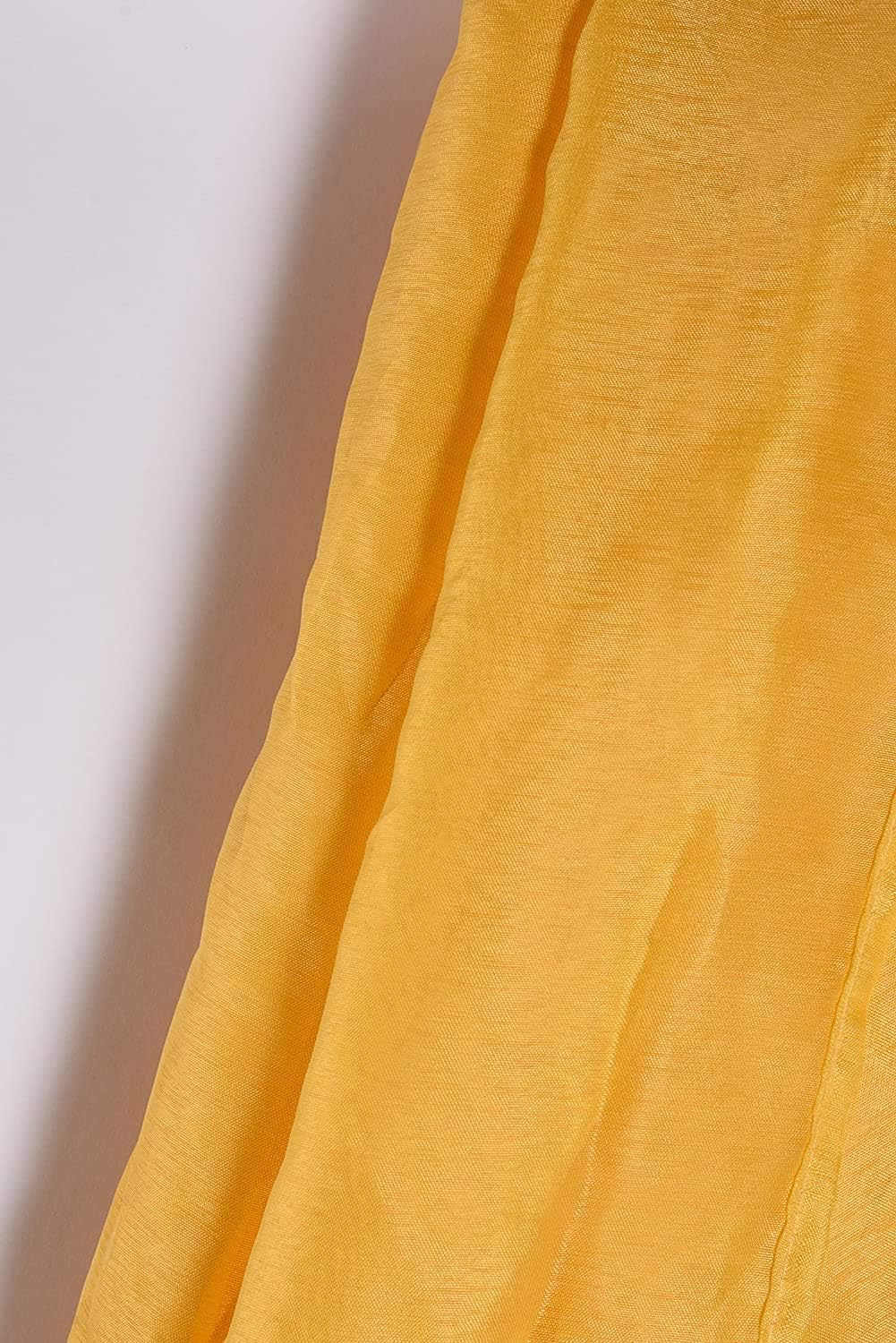 All American Collection Doli Sheer Curtains | Two 54" x 63" Panels in Vibrant Designer Colors (Yellow, 54" x 63")