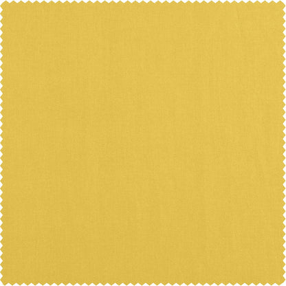 HPD Half Price Drapes Solid Cotton Room Darkening Tie Up Curtains for Windows Roll Up Balloon Curtain for Living Room, Kitchen 46 X 63 (1 Panel), Mustard Yellow