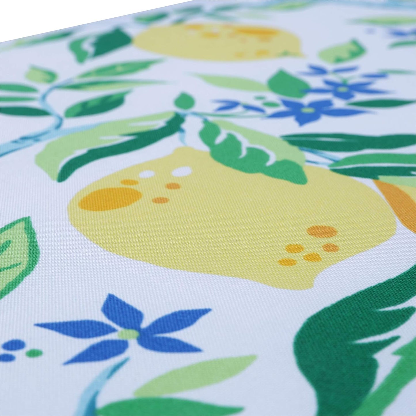 Pillow Perfect Outdoor/Indoor Lemon Tree Yellow Square Corner Chair Cushion, 36.5" x 18"