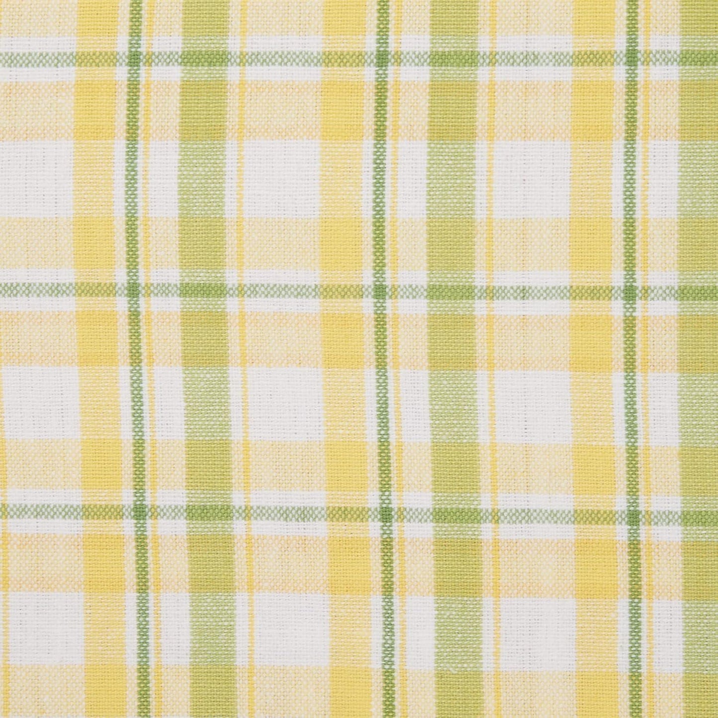 DII Window Valance Collection, 100% Cotton, Pre-Shrunk, Machine Washable, 2 Inch Curtain Rod Pocket, Single Panel, 72x14, Lemon Fresh Plaid