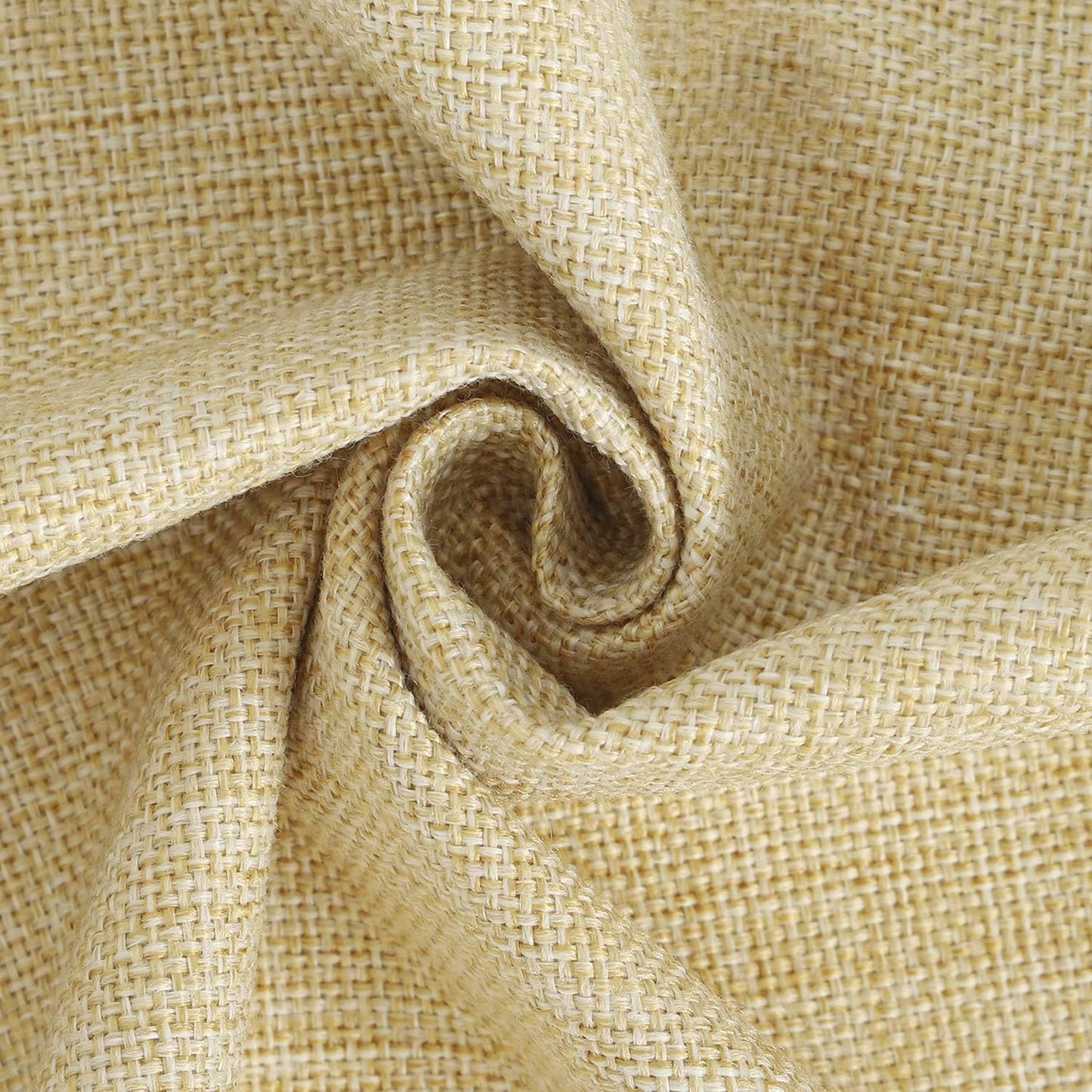 MADIZZ Pack of 2 Faux Rustic Linen Throw Pillow Covers with Flange Edge Soft Boho Natural Decorative Pillowcases for Sofa Living Room Modern Throw Pillows for Bed 16x16 Inch Light Yellow