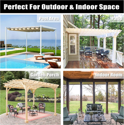 Easy-Going Outdoor Curtains Waterproof Windproof Weatherproof Curtain for Patio, Cabana, Porch, Pergola and Gazebo, Grommet Top and Tab Bottom Drape, 1panel, 54x96 inch, Yellow