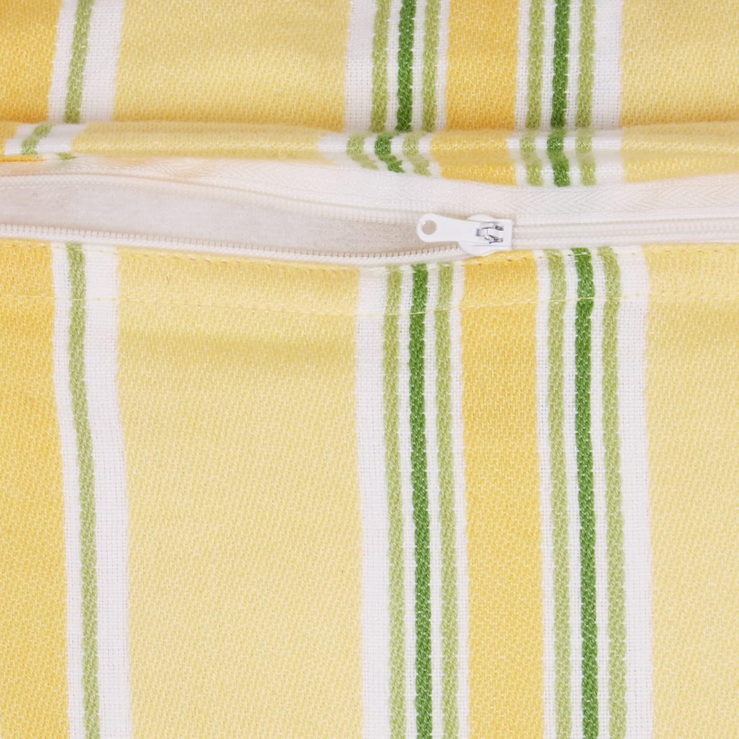DII Decorative Square Throw Pillow Cushion Cover Set, Hidden Zipper, Cotton & Machine Washable, 18x18, Lemon Bliss, 4 Piece