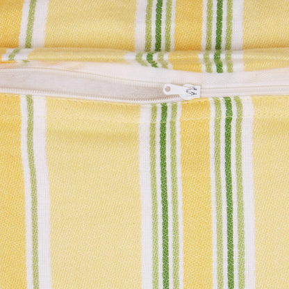 DII Decorative Square Throw Pillow Cushion Cover Set, Hidden Zipper, Cotton & Machine Washable, 18x18, Lemon Bliss, 4 Piece