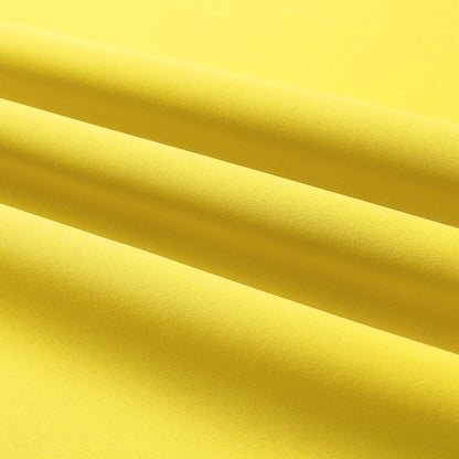 DUALIFE Yellow Blackout Solid Curtains - Room Darkening Grommet Drapes Bright Yellow Color Small Window Curtains for Kids Room, 2 Panels Sets (38 x 45 Inches Long, Illuminating Yellow
