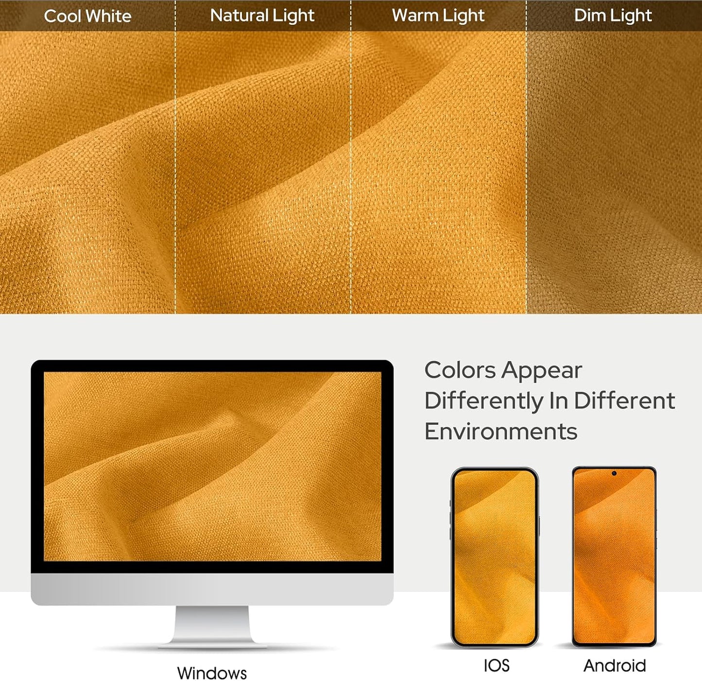 HOMEIDEAS 100% Chenille Blackout Curtains for Bedroom Yellow Curtains 63 Inch Length 2 Panels for Living Room Thermal Insulated Rod Pocket & Back Tabs Window Drapes, W52 x L63