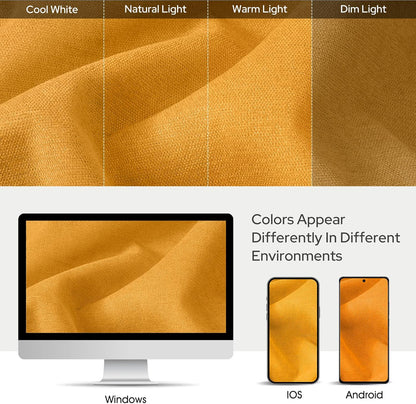 HOMEIDEAS 100% Chenille Blackout Curtains for Bedroom Yellow Curtains 63 Inch Length 2 Panels for Living Room Thermal Insulated Rod Pocket & Back Tabs Window Drapes, W52 x L63