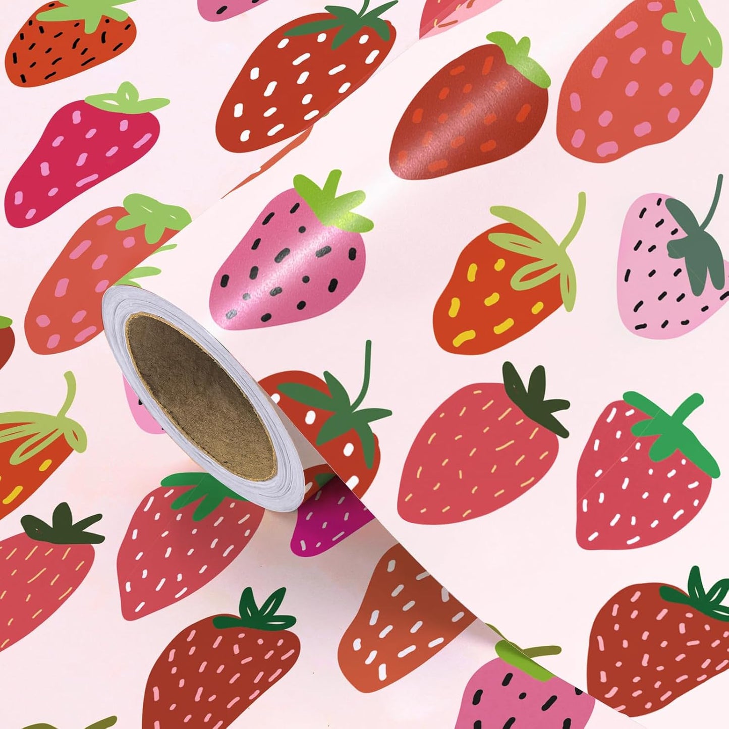 Lemon Wrapping Paper Roll - Mini Roll - 17 Inch x 9.8 Feet - Lemon and Leaves Design, Perfect for Birthday, Wedding, Bridal Shower