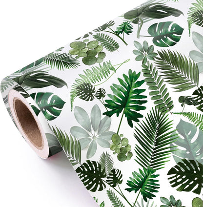 Lemon Wrapping Paper Roll - Mini Roll - 17 Inch x 9.8 Feet - Lemon and Leaves Design, Perfect for Birthday, Wedding, Bridal Shower