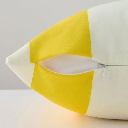 Allorry Lumbar Pillow Cover 12x20 Yellow Striped Decoration Throw Pillow Covers for Spring Summer Outdoor Waterproof Garden Patio Furniture Sofa Bed Home Decor JB016-E12