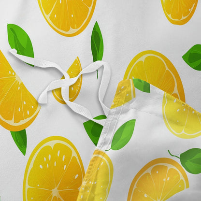 Boys Duvet Cover Set Cartoon Fruit Lemon (104 X 90 in) Bedding Set for Kids Teens Girls Room Decor, Yellow Reversible Quilt Cover King Size, 2 Pillowcase