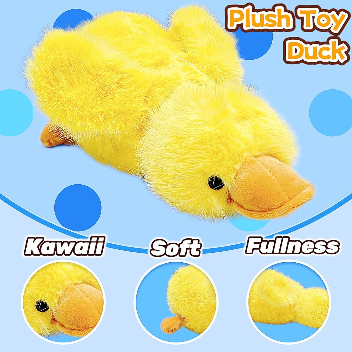 12 inch Duck Stuffed Animal Plush Toys for Kids and Teens, Cute Yellow Duck Plushies Doll, Soft Goose Stuffed Animals Plush Toy, Birthday Gifts, and Party Favors