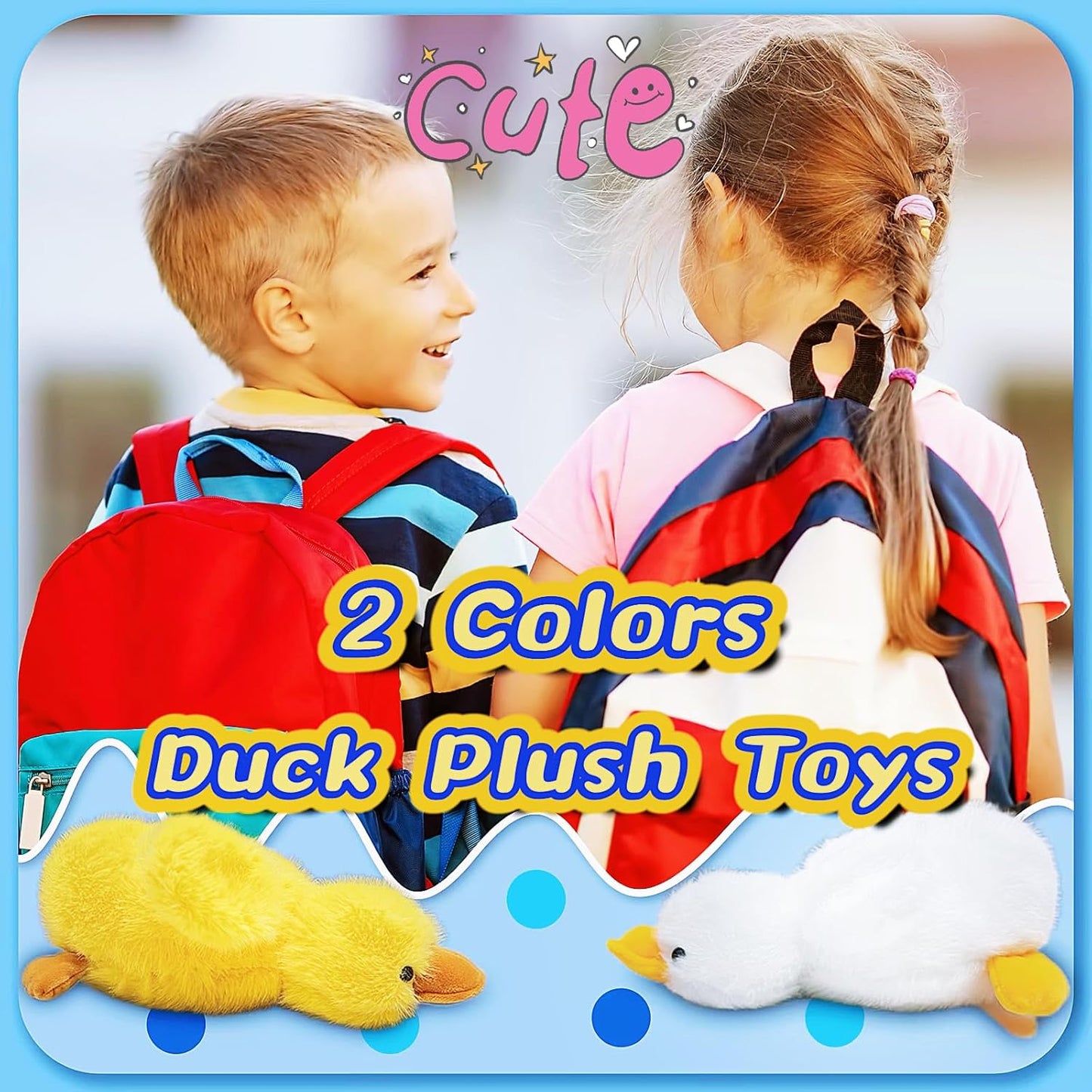 12 inch Duck Stuffed Animal Plush Toys for Kids and Teens, Cute Yellow Duck Plushies Doll, Soft Goose Stuffed Animals Plush Toy, Birthday Gifts, and Party Favors