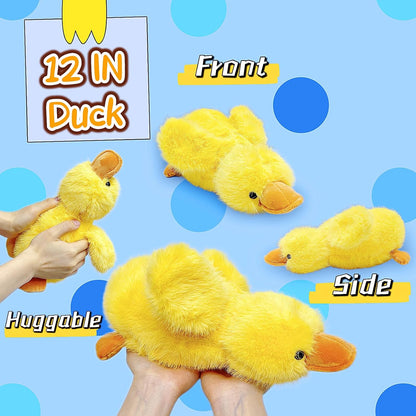 12 inch Duck Stuffed Animal Plush Toys for Kids and Teens, Cute Yellow Duck Plushies Doll, Soft Goose Stuffed Animals Plush Toy, Birthday Gifts, and Party Favors