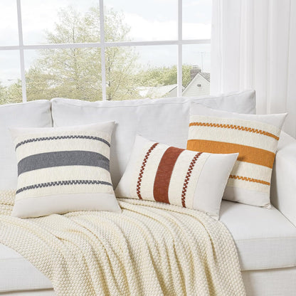 Fancy Homi Set of 1 Mustard Yellow Fall Lumbar Decorative Throw Pillow Cover 12x20 Inch for Couch Bed Sofa, Autumn Halloween Thanksgiving Home Decor, Soft Cotton Cushion Case, Women Teen Girls Gift