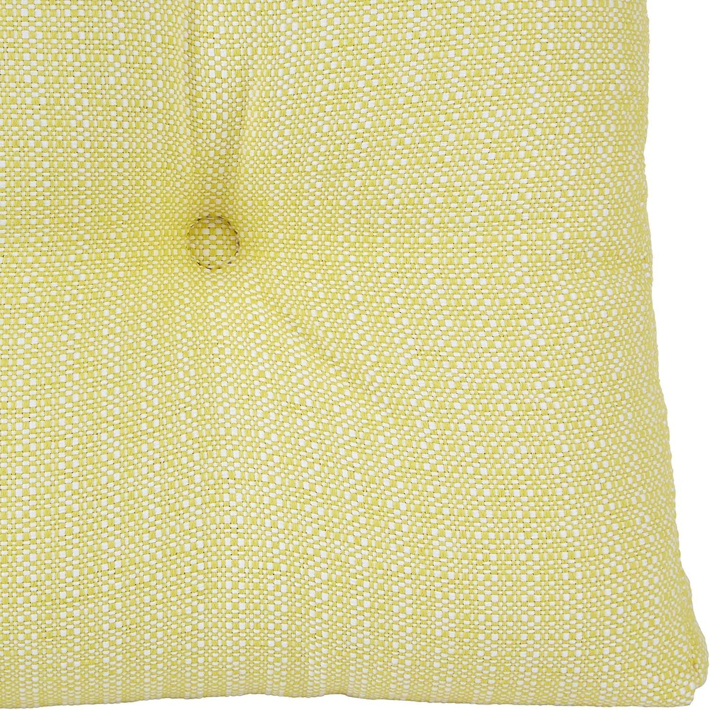 Klear Vu Gripper Overstuffed Universal Non-Slip Dining Chair Cushions for Kitchen Decor or Office Use, U-Shaped Skid-Proof Seat Pad, 17x17 Inches, 2 Count (Pack of 1), Solid Yellow