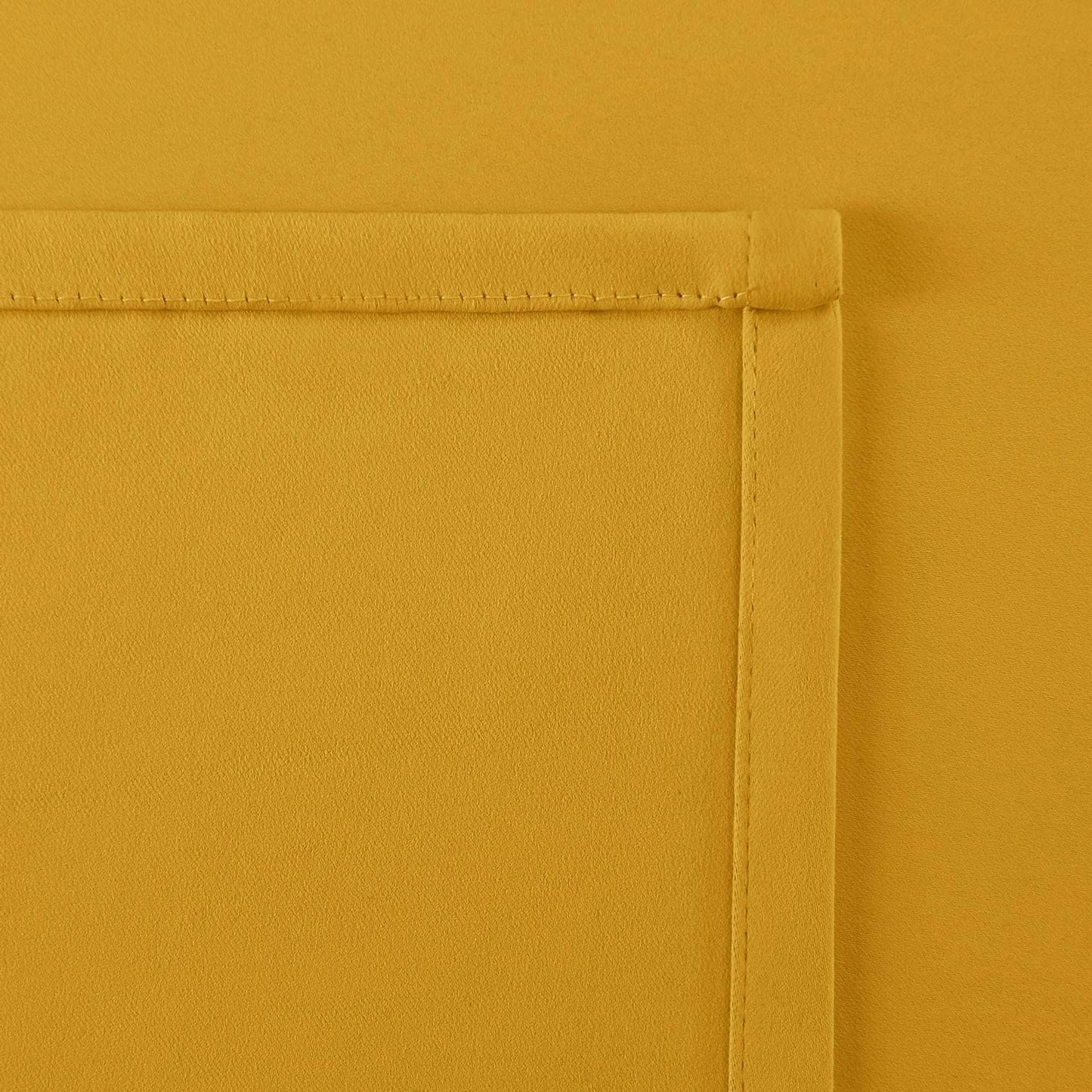 Hiasan Yellow Valance Curtains for Kitchen - Blackout Thermal Insulated Rod Pocket Window Valances, 42 x 18 Inches Length, 1 Panel