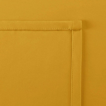 Hiasan Yellow Valance Curtains for Kitchen - Blackout Thermal Insulated Rod Pocket Window Valances, 42 x 18 Inches Length, 1 Panel