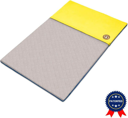 Original Liner - Yellow Fleece Guinea Pig Bedding - Reusable Guinea Pig Cage Liner - Extra Absorbent with Waterproof Bottom and Burrowing Pocket - Small Pet Supplies - 2x3 C&C